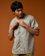 Afuera Button Up Shirt - Print - Men's - Cenotes Mineral - US 9876
