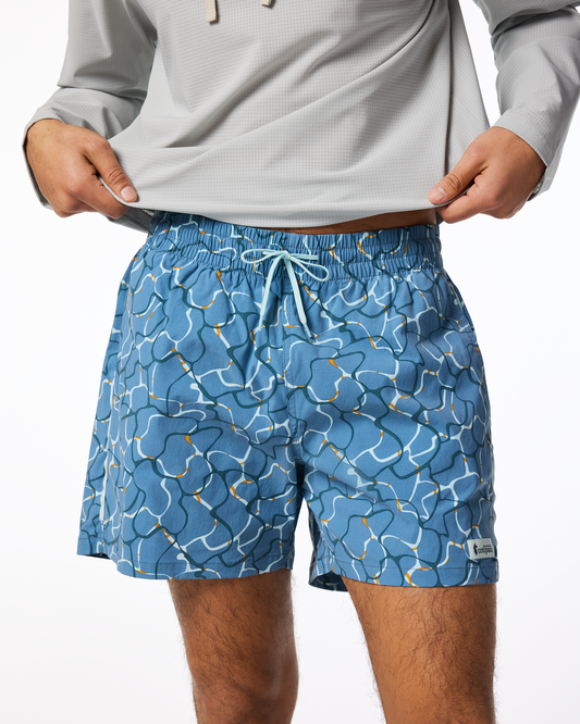 Brinco 5" Short - Print - Men's - Splash Steel Blue - US 9989