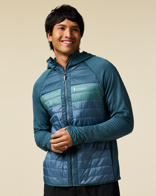 Capa Hybrid Insulated Hooded Jacket - Men's - Ocean/Steel Blue - US 9763