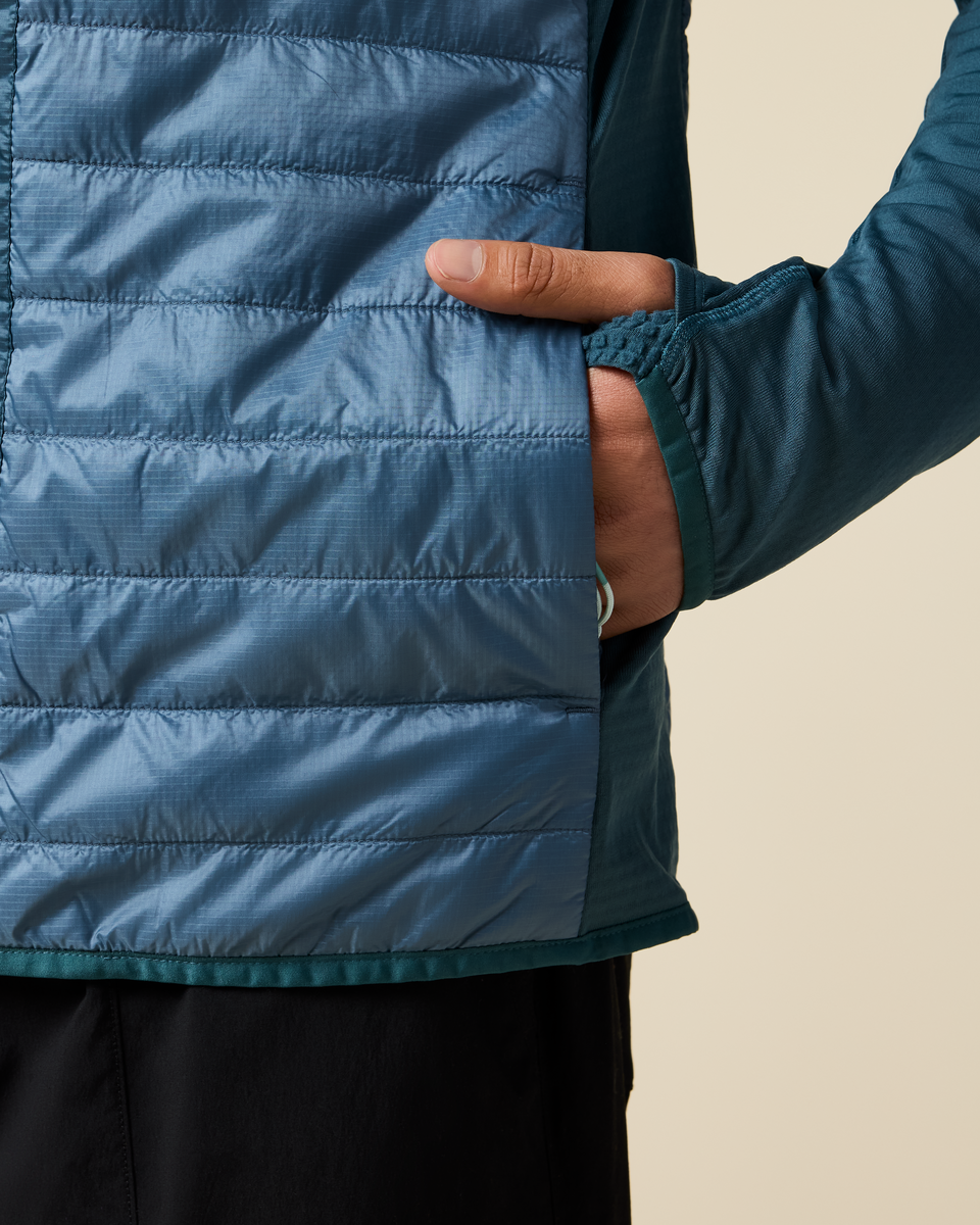 Capa Hybrid Insulated Hooded Jacket - Men's - Ocean/Steel Blue - US 9763
