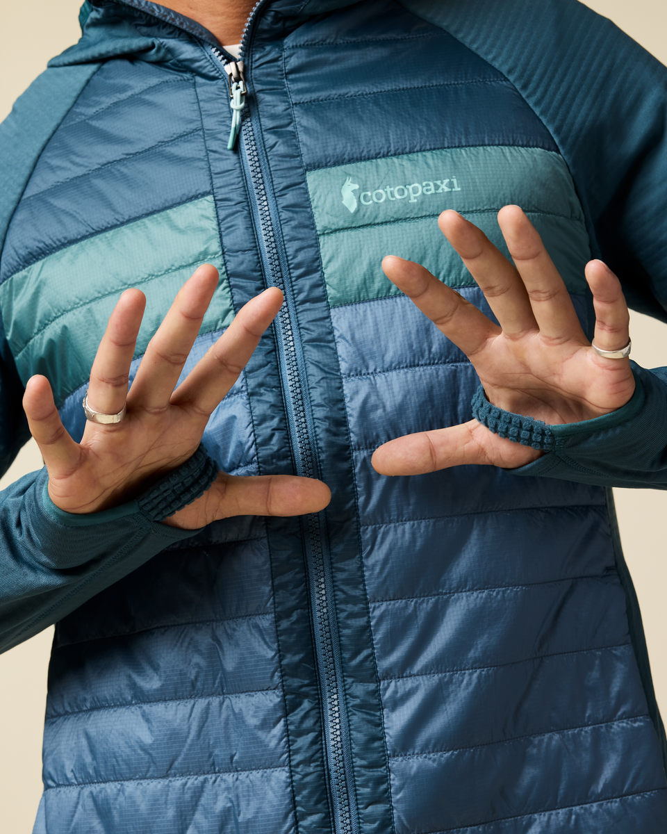 Capa Hybrid Insulated Hooded Jacket - Men's - Ocean/Steel Blue - US 9763