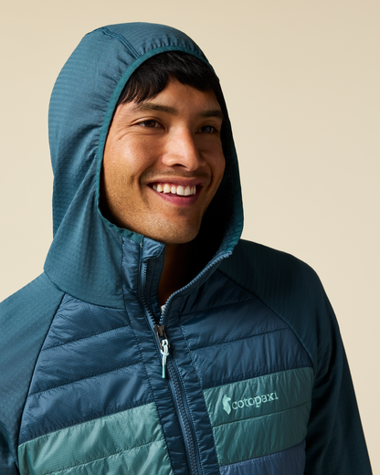 Capa Hybrid Insulated Hooded Jacket - Men's - Ocean/Steel Blue - US 9763