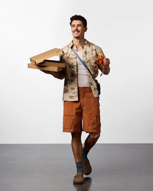 Coraje Tech Cargo Short - Men's - Whiskey - US 3367