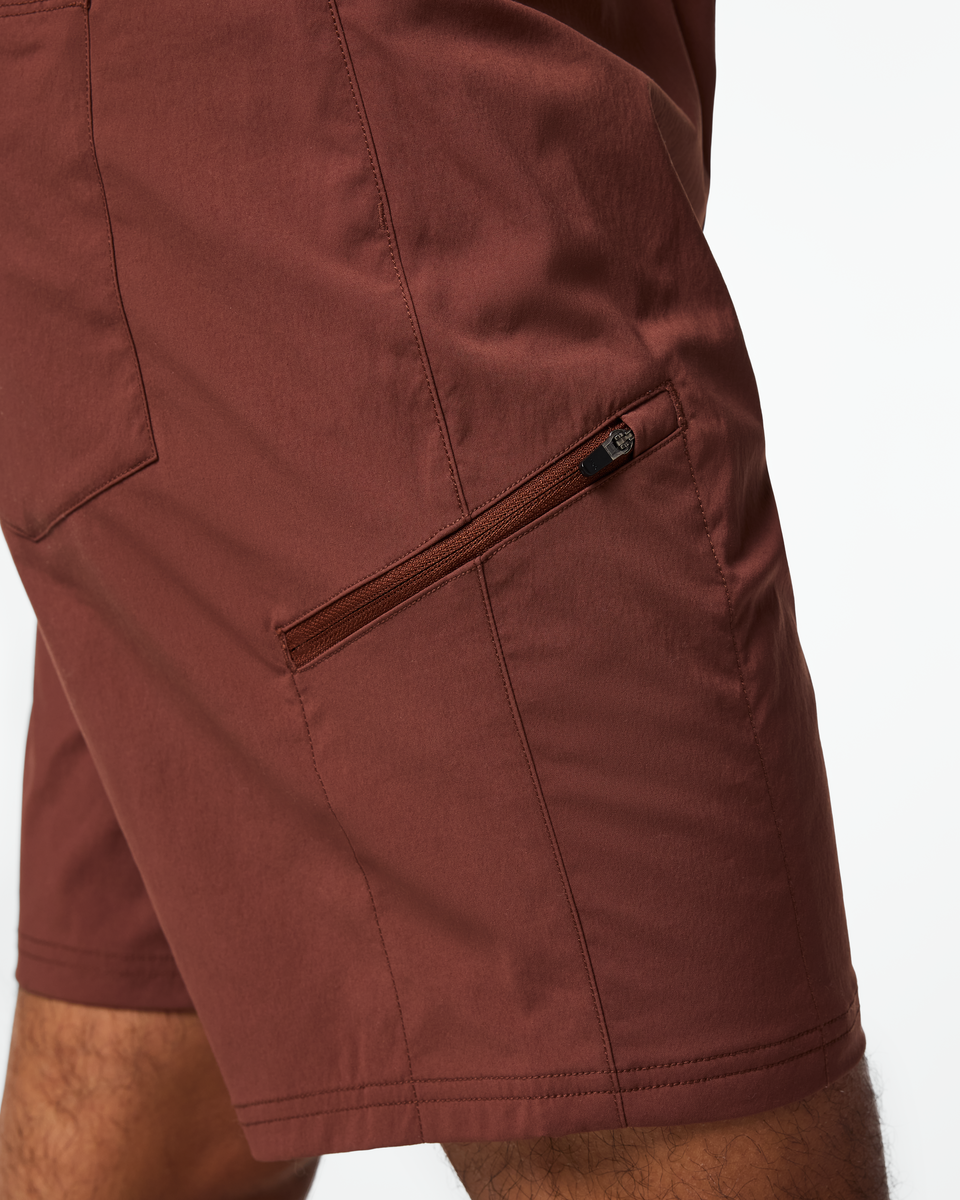 Coraje Tech Short - Men's - Sepia - US 9456