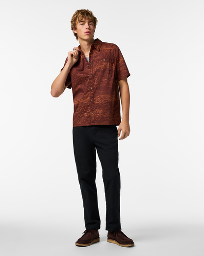 Estival Button Up Shirt - Print - Men's - Waves Sepia - US 0911