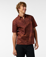 Estival Button Up Shirt - Print - Men's - Waves Sepia - US 0911