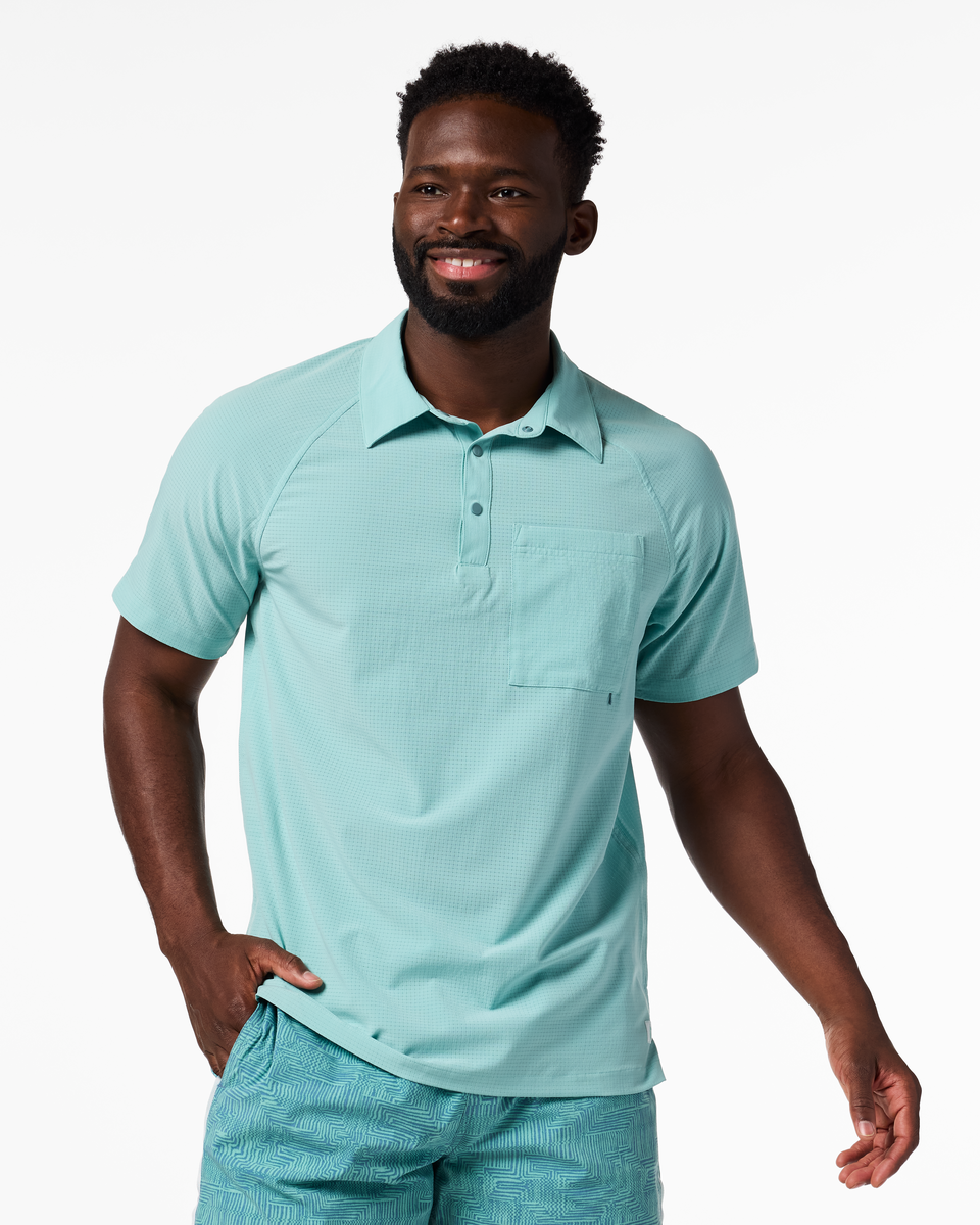 Pulso Tech Polo - Men's - Tide Pool - US 6483