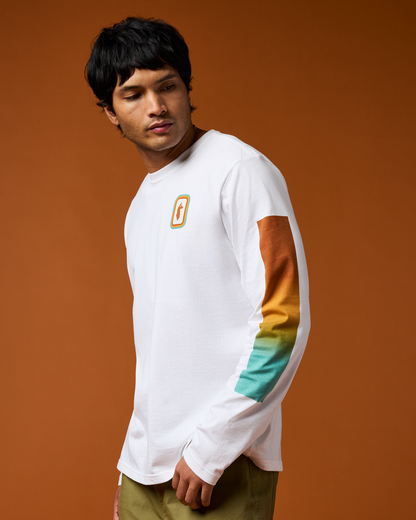 Radiant Llama Long-Sleeve T-Shirt - Men's - White - US 5118