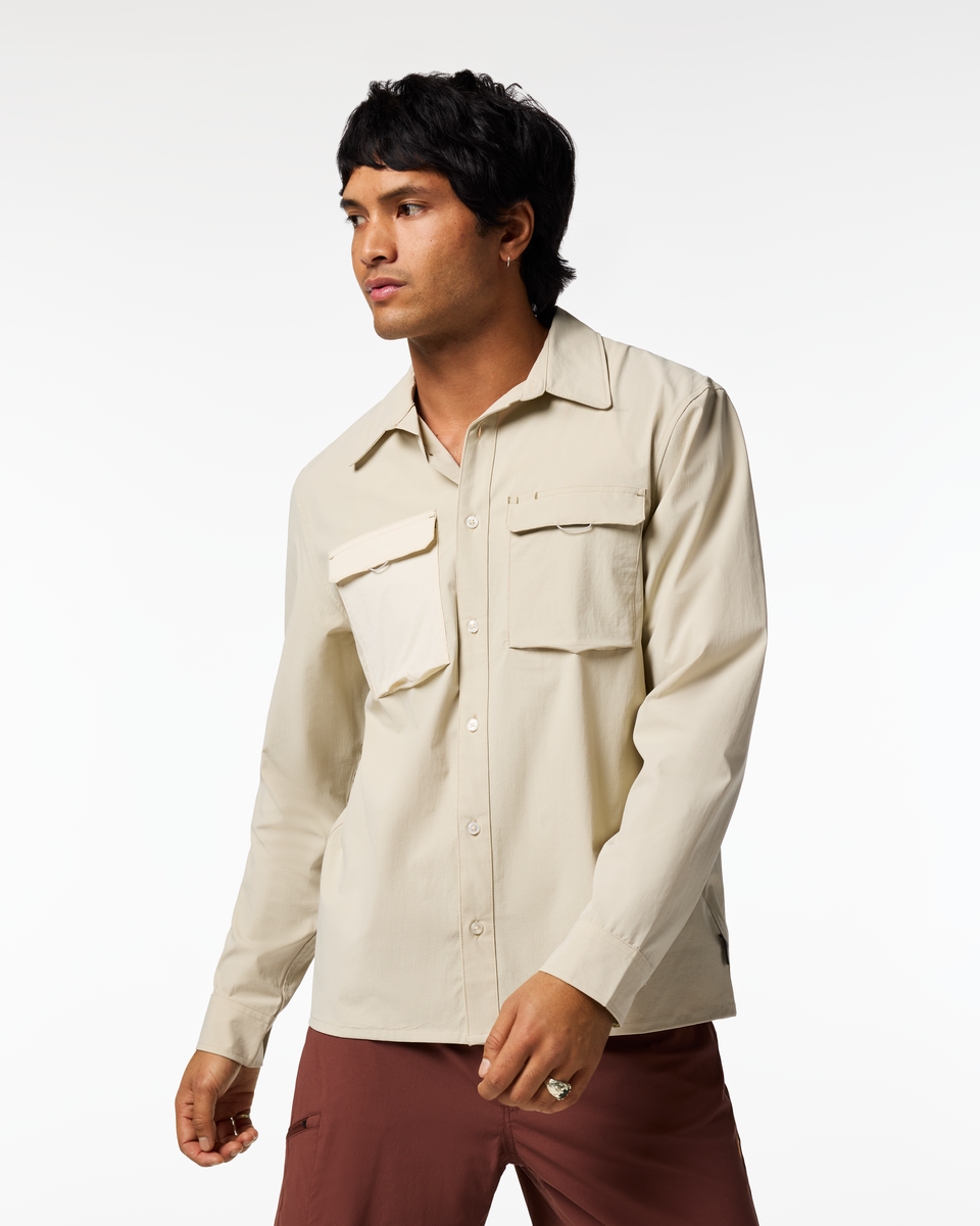 Solta Long-Sleeve Sun Shirt - Men's - Mineral - US 4513