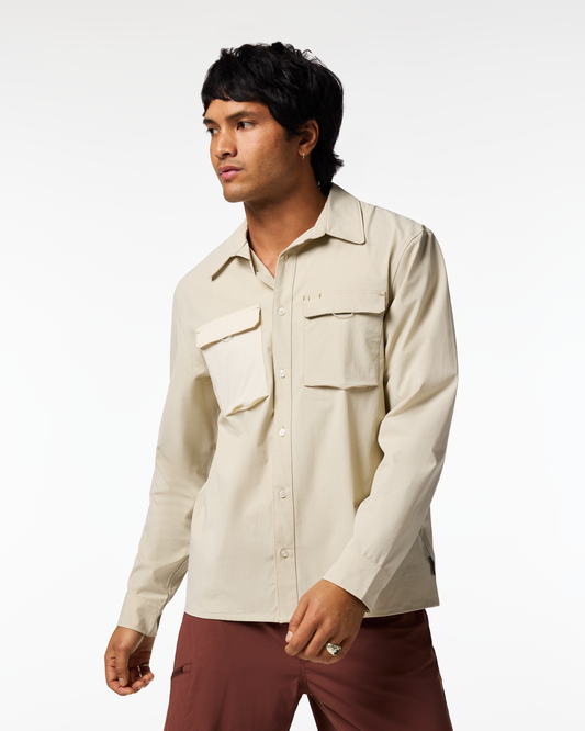 Solta Long-Sleeve Sun Shirt - Men's - Mineral - US 4513