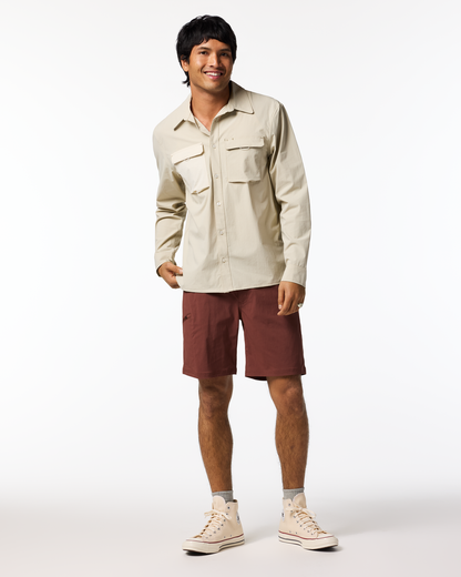 Solta Long-Sleeve Sun Shirt - Men's - Mineral - US 4513