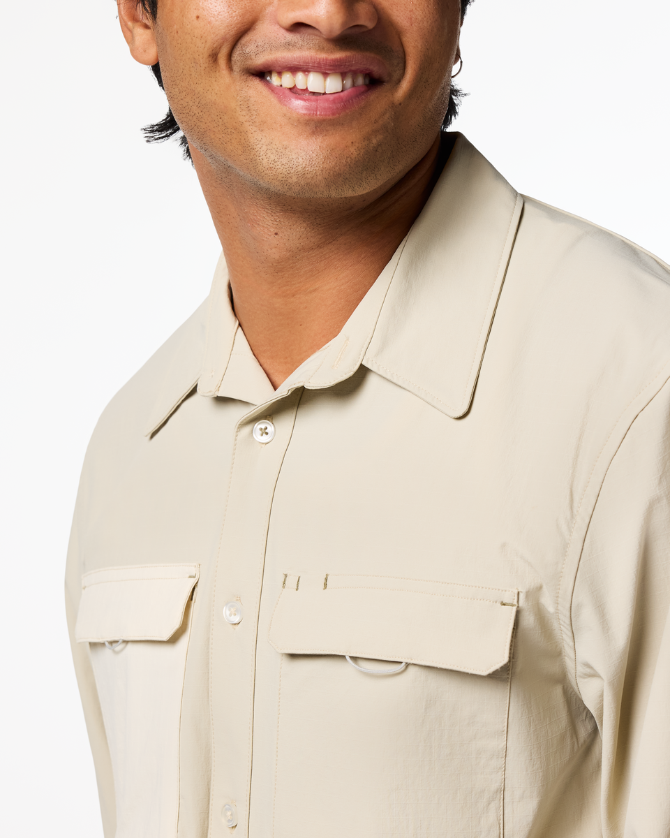 Solta Long-Sleeve Sun Shirt - Men's - Mineral - US 4513