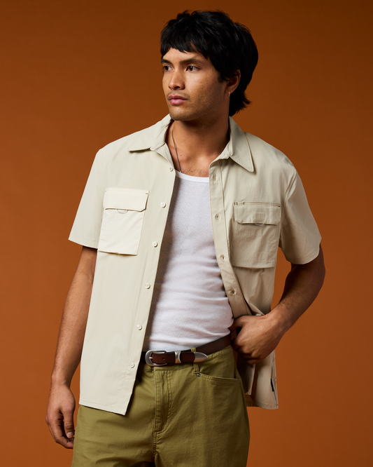 Solta Short-Sleeve Sun Shirt - Men's - Mineral - US 4578