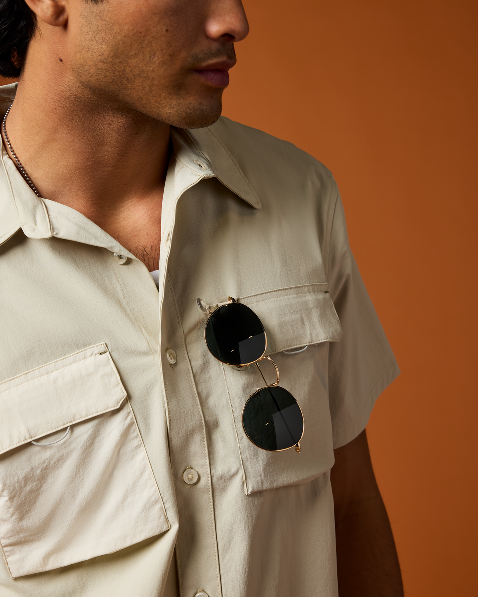 Solta Short-Sleeve Sun Shirt - Men's - Mineral - US 4578