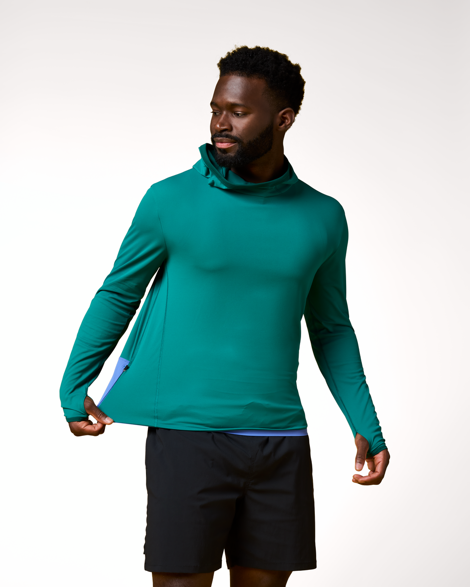 Sombra Sun Hoodie - Men's - Malachite - US 3283