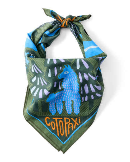Organic Cotton Bandana - Llama Camp Bandana - US 8215