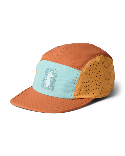Tech Plus 5-Panel Hat - Tide Pool/Whiskey - US 4398