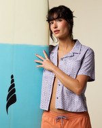 Afuera Button Up Shirt - Print - Women's - Shimmer Aster - US 1719