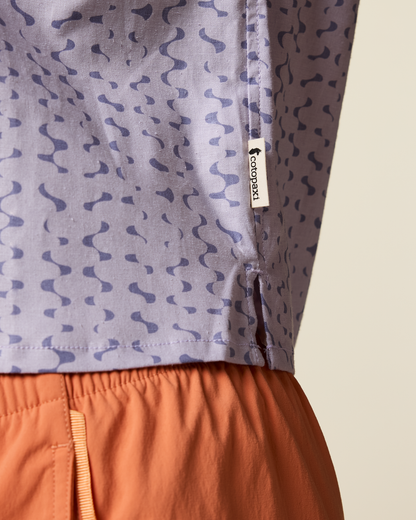 Afuera Button Up Shirt - Print - Women's - Shimmer Aster - US 1719