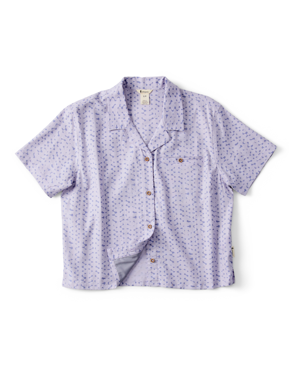 Afuera Button Up Shirt - Print - Women's - Shimmer Aster - US 1719