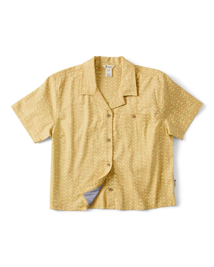 Afuera Button Up Shirt - Print - Women's - Shimmer Honeydew - US 4957