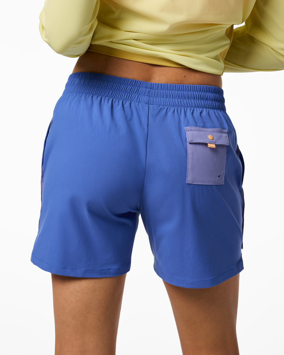 Brinco 5" Short - Solid - Women's - Azure - US 4576