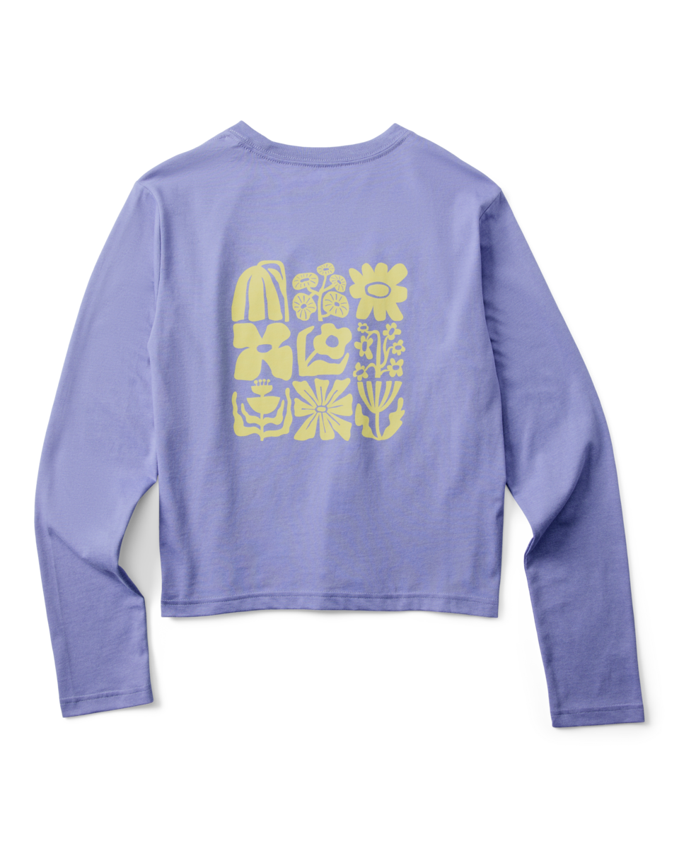 Flower Patch Long-Sleeve T-Shirt - Women's - Aster - US 2798