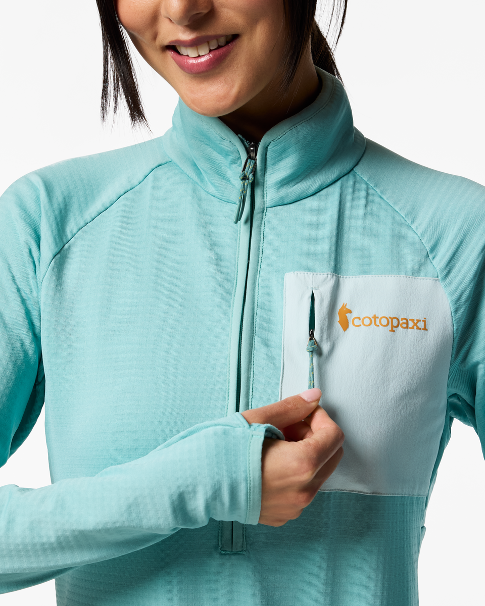 Otero Fleece Half-Zip Pullover - Women's - Tide Pool - US 9614