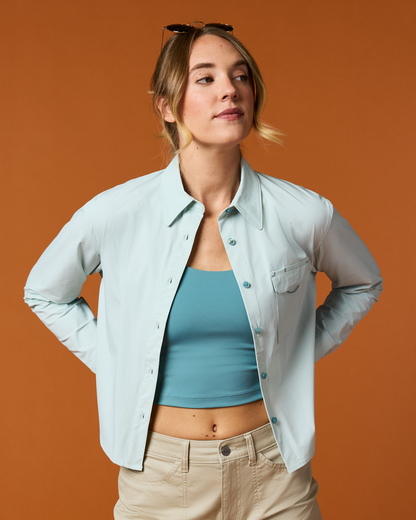 Solta Long-Sleeve Sun Shirt - Women's - Surf - US 6649