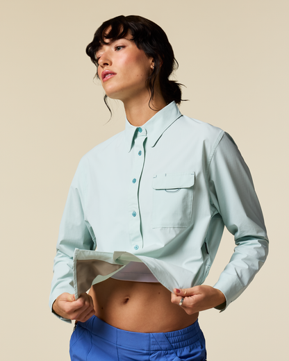 Solta Long-Sleeve Sun Shirt - Women's - Surf - US 6649