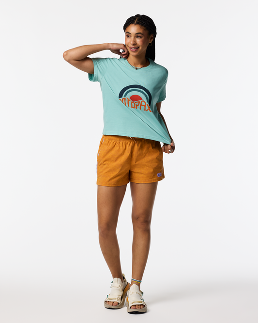 Sunset Embers T-Shirt - Women's - Tide Pool - US 1807