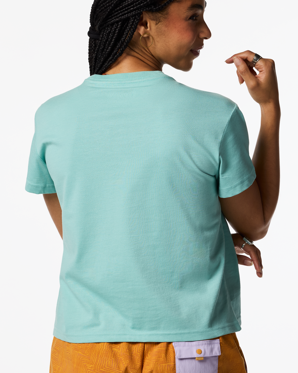 Sunset Embers T-Shirt - Women's - Tide Pool - US 1807