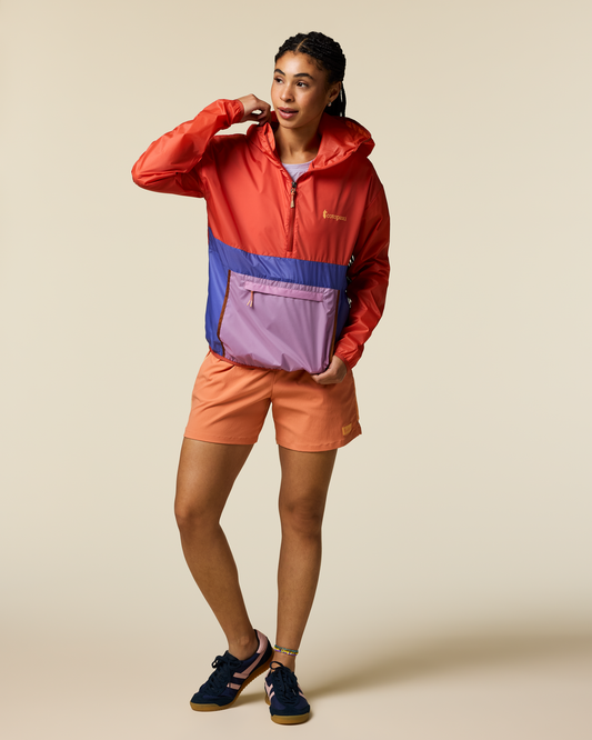 Teca Half-Zip Windbreaker - Women's - Smell the Begonias - US 4901