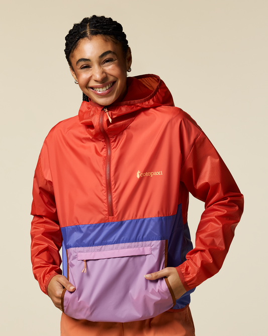 Teca Half-Zip Windbreaker - Women's - Smell the Begonias - US 4901
